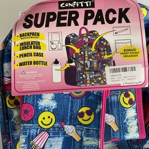 Emoji 4piece Backpack